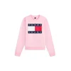 Tommy Jeans Majica mornarska / roza / rdeča