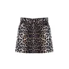 Trendyol Brown Leopard Patterned Woven Mini Skirt