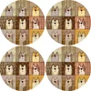 Bertoni Home Unisexs 4 Round Table Pads Set Pexeso