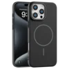 Rigid Silicone MagSafe maska za iPhone 15 Pro Max – crna
