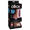 Pipedream King Cock Plus 6.5 Triple Density Dildo sa testisima, 14 cm