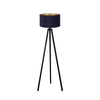 Brilagi - Stojeća lampa VELVET 1xE27/60W/230V wenge/plava
