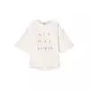 AllSaints Majica STACKS AMELIE srebrna/volneno bela