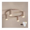 Brilagi - LED RGBW prigušiva stropna svetiljka SELE 4xGU10/6,5W/230V bež