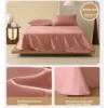 Mercury Home Textile Čaršav, 230×245 cm, Roze