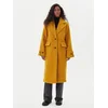 Vero Moda Zimski plašč Anny Jolie 10333555 Rumena Regular Fit