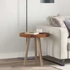 Gornji dio stola Svijetlosmeđa O 50 x 4 cm Čvrsto Hrastovo Drvo