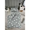 Set pokrivača za krevet Lamb White Grey Black