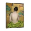 Canvas Slika na platnu Study of Flesh Color and Gold, William Merritt Chase 30x40cm, Sa ramom, Crni