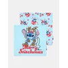Sinsay - Set ukrasnih jastučnica sa božićnim motivom Stitch - bledoplavo