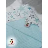 Bubamara 037 Pokrivač za bebe, Sa vezom, Plavi