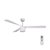 Lucci air 213280 - plafonski ventilator PEREGRINE 1xGX53/12W/230V bela + daljinski upravljač