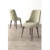 Hanah Home Set stolica Newa, 46x94x46 cm, 2 komada, Krem-braon