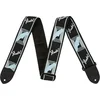 Fender 2 Monogrammed Black/Light Grey/Blue Tekstilni kitarski pas (Kot novo)