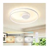 Brilagi - LED prigušiva plafonjera TWISTER LED/75W/230V O 70 cm bela + daljinski upravljač