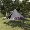 Tipi šator s krovom Siva i narančasta 560 x 560 x 300 cm taft