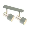 Argon 0926 - Reflektorska lampa DORIA 2xE27/15W/230V zelena/mesing