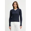 Bombažen pulover U.S. Polo Assn. V-NECK CABLE