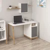 Hanah Home radni sto Venaro, 120 cm, beli / orah