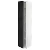 METOD Visoki element s policama, bela/Lerhyttan crno bajcovano, 40x60x200 cm