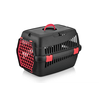 Paws & Whiskers Transporter za mačke 5096-S-2, Crno-crveni