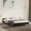 Okvir za krevet bez madraca crni 140x200 cm baršunasti