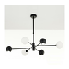 Jupiter 1997 - luster na šipci MOKA 3xGU10/10W/230V + 3xG9/10W/230V crna/bela