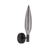 Zidna lampa NORDIC 1xG9/5W/230V crna/zadimljeno-siva