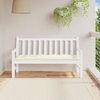 vidaXL Blazina za vrtno klop kremno bela 150x50x7 cm blago