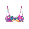 LASCANA Bikini zgornji del svetlo modra / rumena / temno zelena / roza