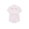 Pull&Bear Bluza staro roza / bela