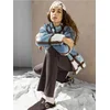 Sinsay - Flare pantalone sa viskozom - tamno braon