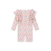 Enodelne otroške kopalke Konges Slojd MANUCA FRILL ONESIE GRS