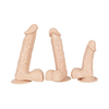 Evropski ljubimec - dildo s testisi - srednji (naravni)