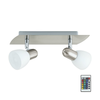 Eglo 35374 - LED RGB prigušiva spot svetiljka ENEA-C 2xE14/4W/230V + daljinski upravljač