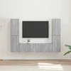 Set TV komoda 6 pcs Siva Sonoma Konstruirano drvo