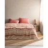 Madame Coco Set Letnje Poteljine Clair, Pamučni, 3 komada, 160x220cm, Crveno-bež
