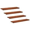 vidaXL Stopnice 4 kos 120 x 30 x 2 cm Rjava Trda bukovina