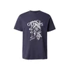 GUESS Majica temno modra / bela
