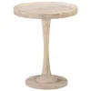Vidaxl Stranska mizica O 60x75 cm trden mangov les