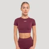 GymBeam Women‘s Flow Crop Top Wine
