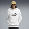 PUMA Essentials Elevated No. 1 Relaxed Hoodie Men, Clothing, White Glow Heather, S