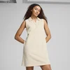 Womens Puma ESS ELEVATED Relaxed Structured Sleeveless Dress, White, Size XS, Women
