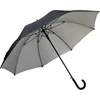 Dežnik golf protect z gumijastim ročajem premer 132cm črn-siv