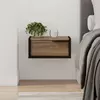 HANAH HOME Noćni stočić Eco Black Wood Oud