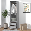 Ormar s ladicama sivi hrast 50 x 50 x 200 cm konstruirano drvo