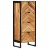 Kupaonski ormarić 40x30x100 cm masivno drvo bagrema i željezo