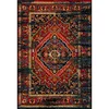 XXXL VINTAGE PREPROGA 160/230 cm tkano rdeča, črna