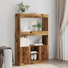 Visoka komoda boja staro drvo 92x33x140 cm konstruirano drvo