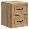 vidaXL Stenski nočni omarici Artisan hrast 34,5 x 33 x 40 cm